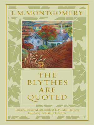 cover image of The Blythes Are Quoted